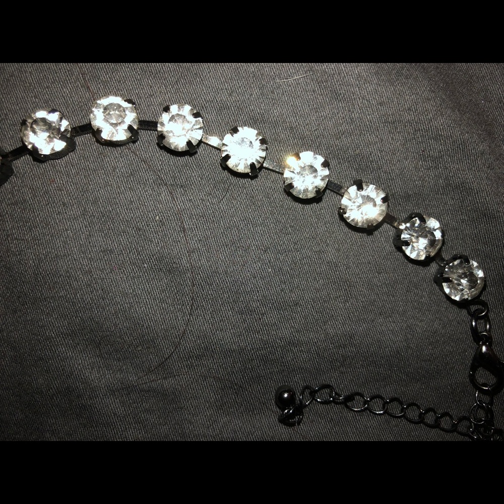 Rhinestone choker